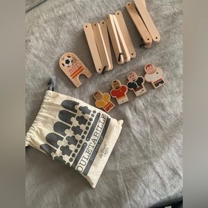 Sustainable Wooden tabletop soccer game